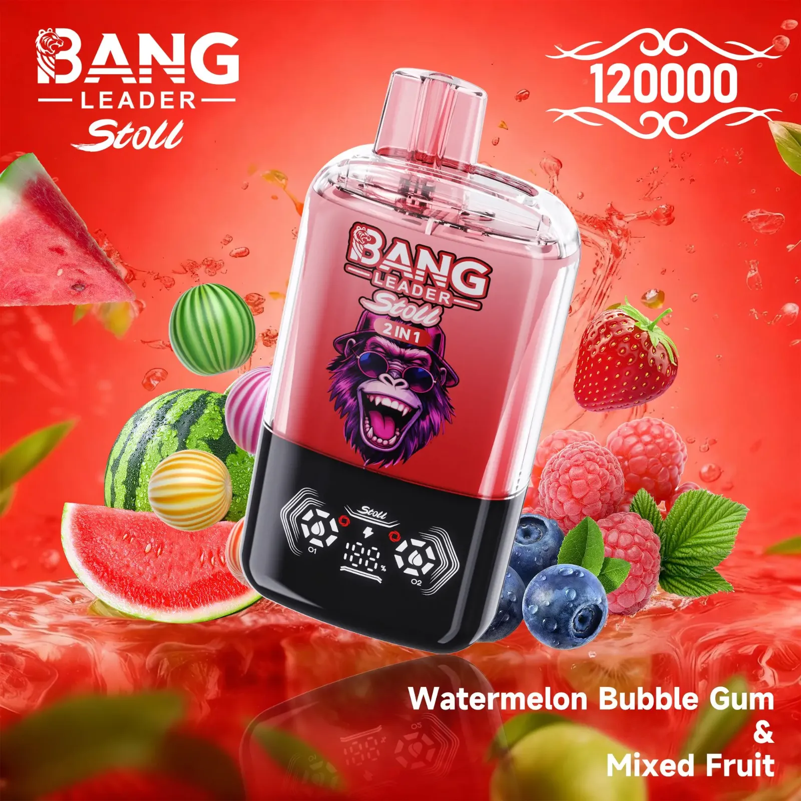 Watermelon Bubble Gum & Mixed Fruit