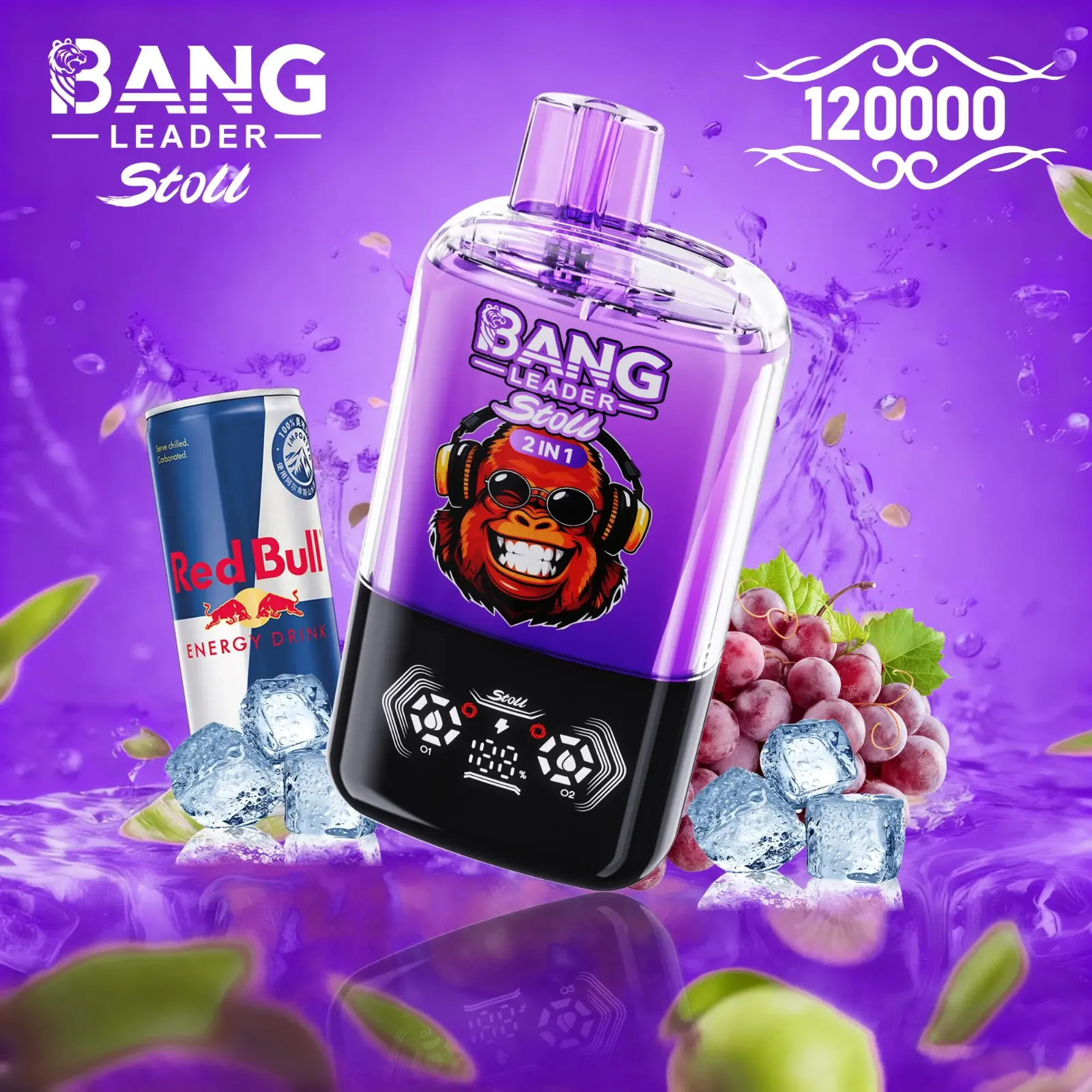 Red Energy Ice & Grape Ice